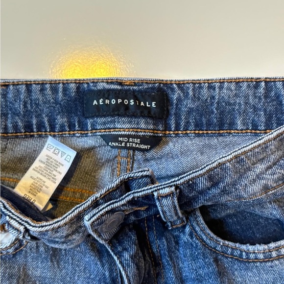 Aeropostale Classic Blue Denim Jeans size 0 regular (f) - Picture 4 of 4